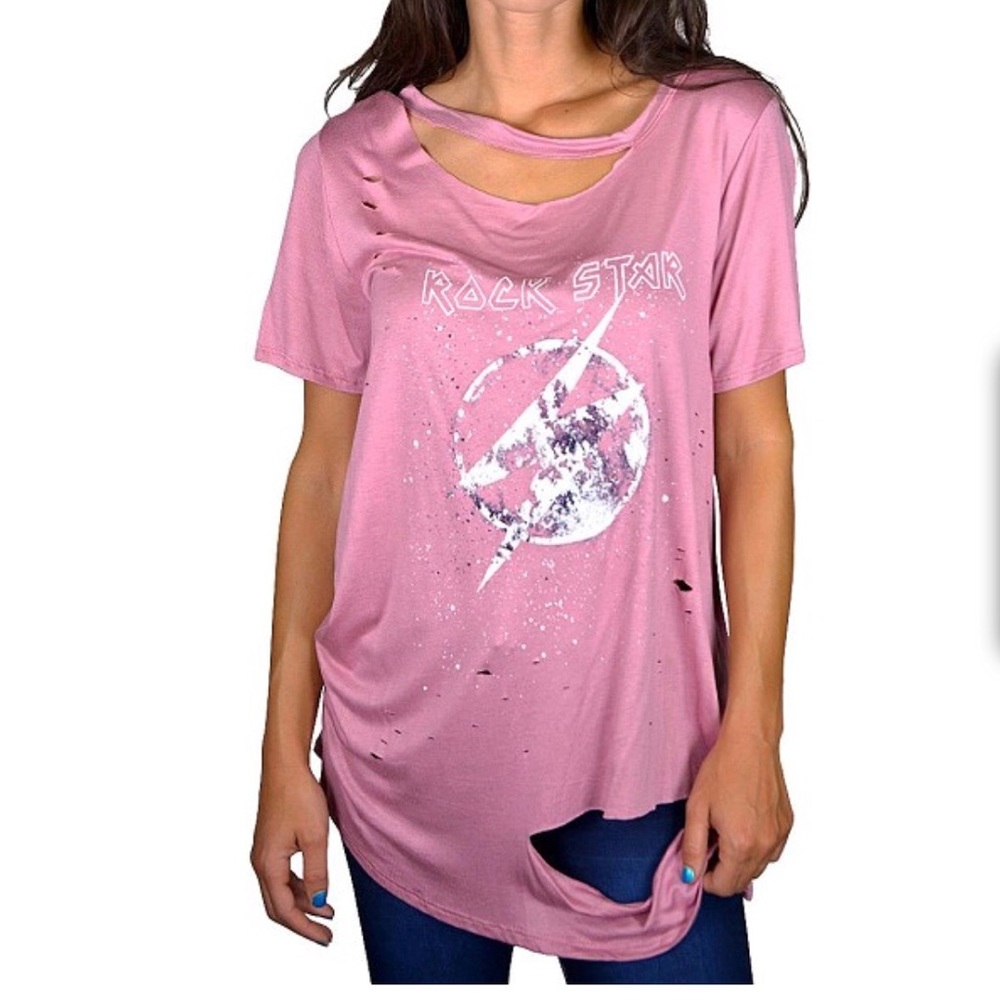 Distressed Rockstar Tee